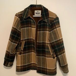 VINTAGE WOOLRICH Wool Plaid Chore Coat Jacket